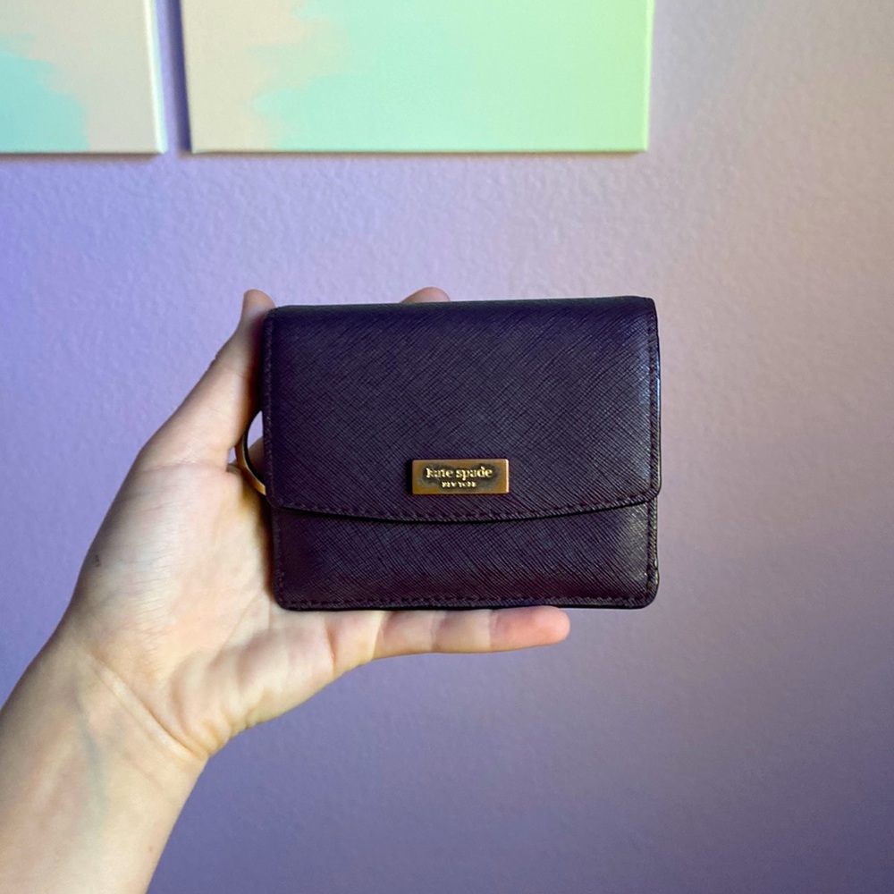 KATE SPADE wallet purse - dark purple